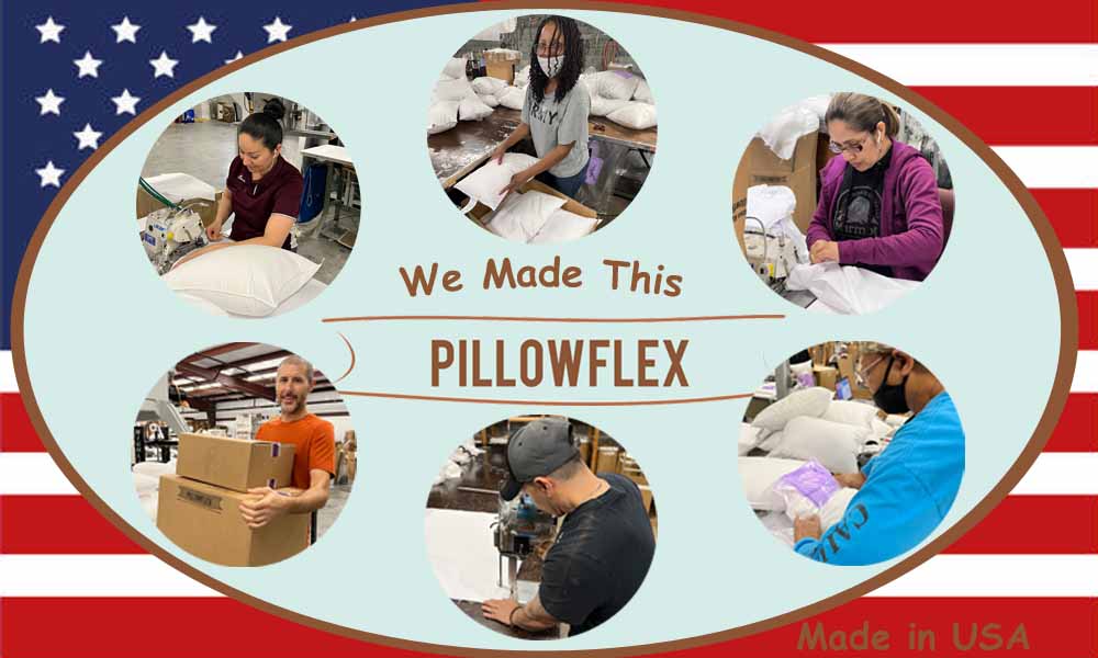 We made this, all polyester pillows are made in USA